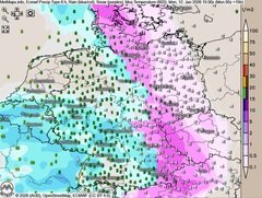 Unwetterlage am Montag