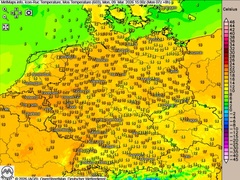 Lokales Gewitterrisiko am Nachmittag