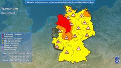 Unwetterwarnungen aktiv